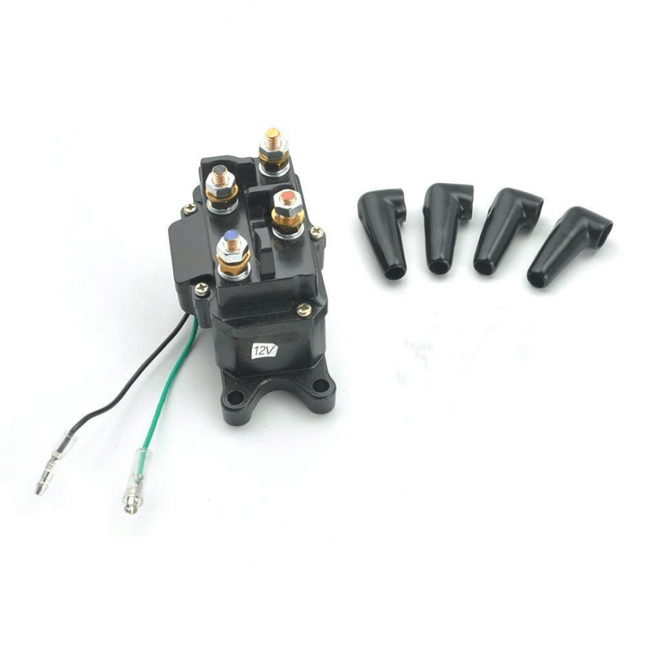 FTVSC001 Issyzone 12V/250A UTV/ATV Winch Solenoid Relay Contactor with Installation Instruction for 2000-5000lbs Winch Manufacturers